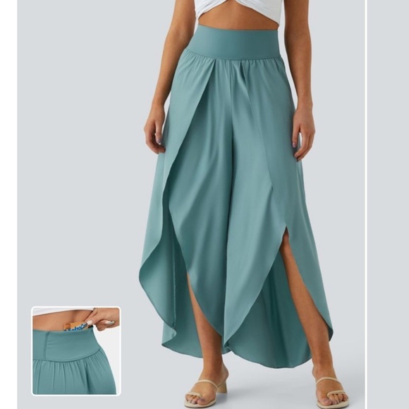 HALARA Pants - Halara Breezeful highwaisted palazzo flowy split wide leg, quick dry casual